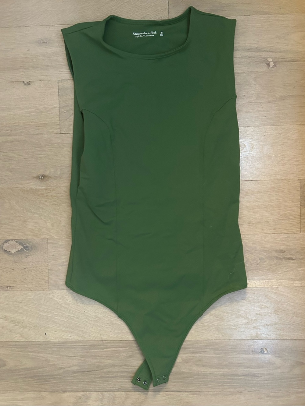Abercrombie & Fitch Forest Green Sleeveless Bodysuit